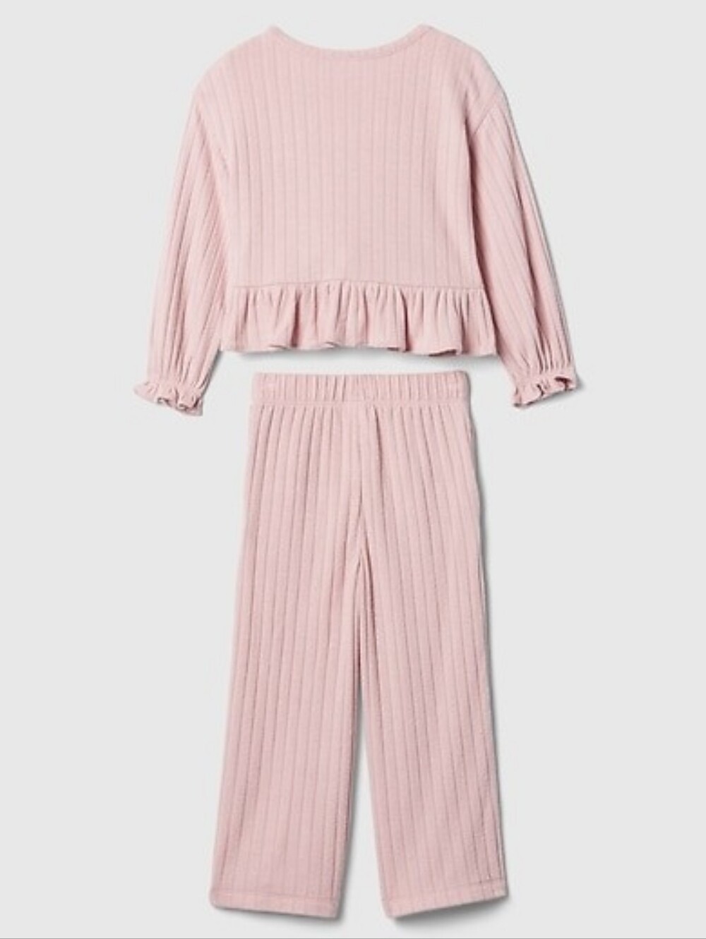 GAP Baby & Toddler Softspun Ruffle Rib Outfit Set - Picture 2 of 5